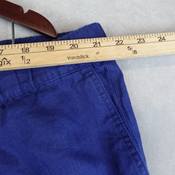 NWT J Jill Linen Pants Womens 3X Blue Ink European Flax 42x27 - Picture 3 of 9